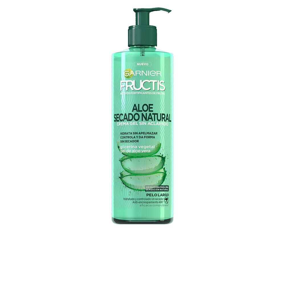 Fructis Aloe Secado Natural Crema Gel Sin Aclarado 400 ml