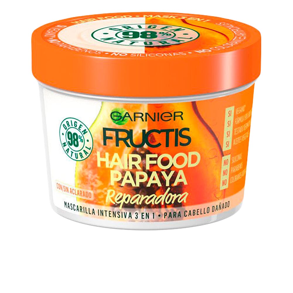 Fructis Hair Food Papaya Mascarilla Reparadora 390 ml