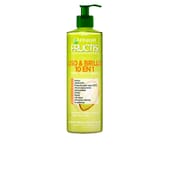 Fructis Liso & Brillo 10 en 1 Crema Sin Aclarado 400 ml - Garnier