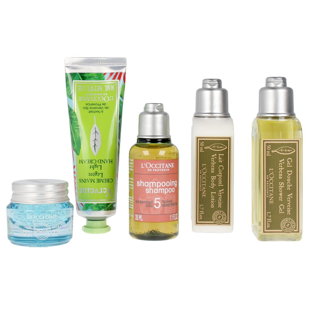 L'Occitane En Provence Lotto Shampoo + Crema Mani + Gel Doccia + Gel Idratante + Latte Corpo