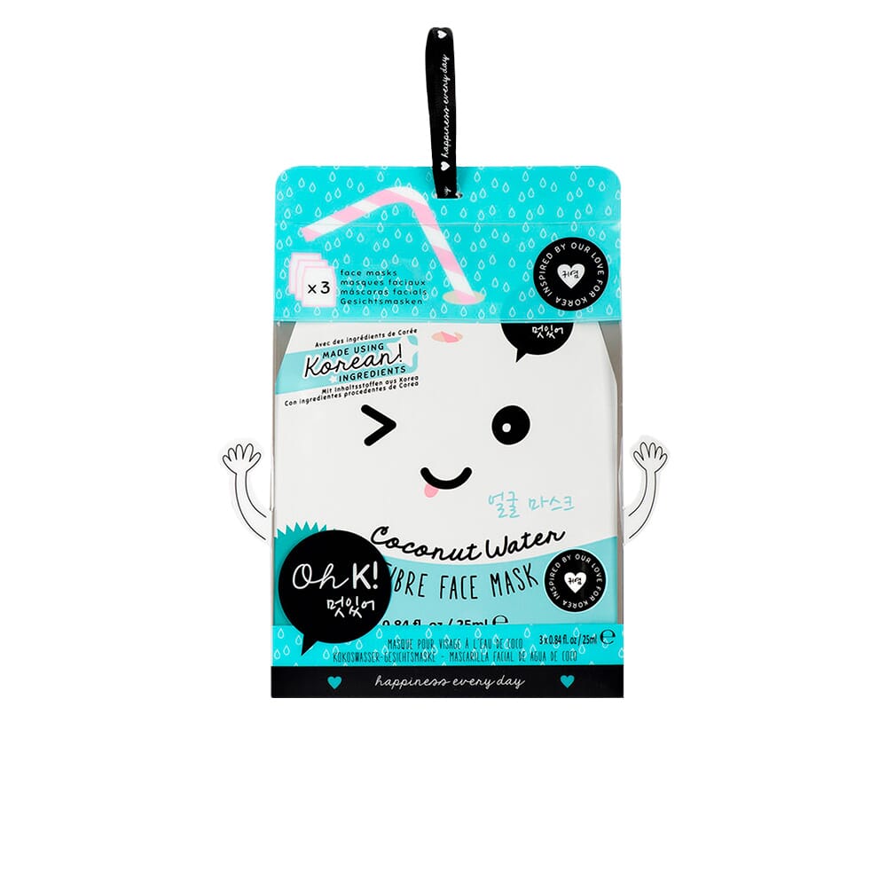 Coconut Water Fibre Face Mask 3 Unds