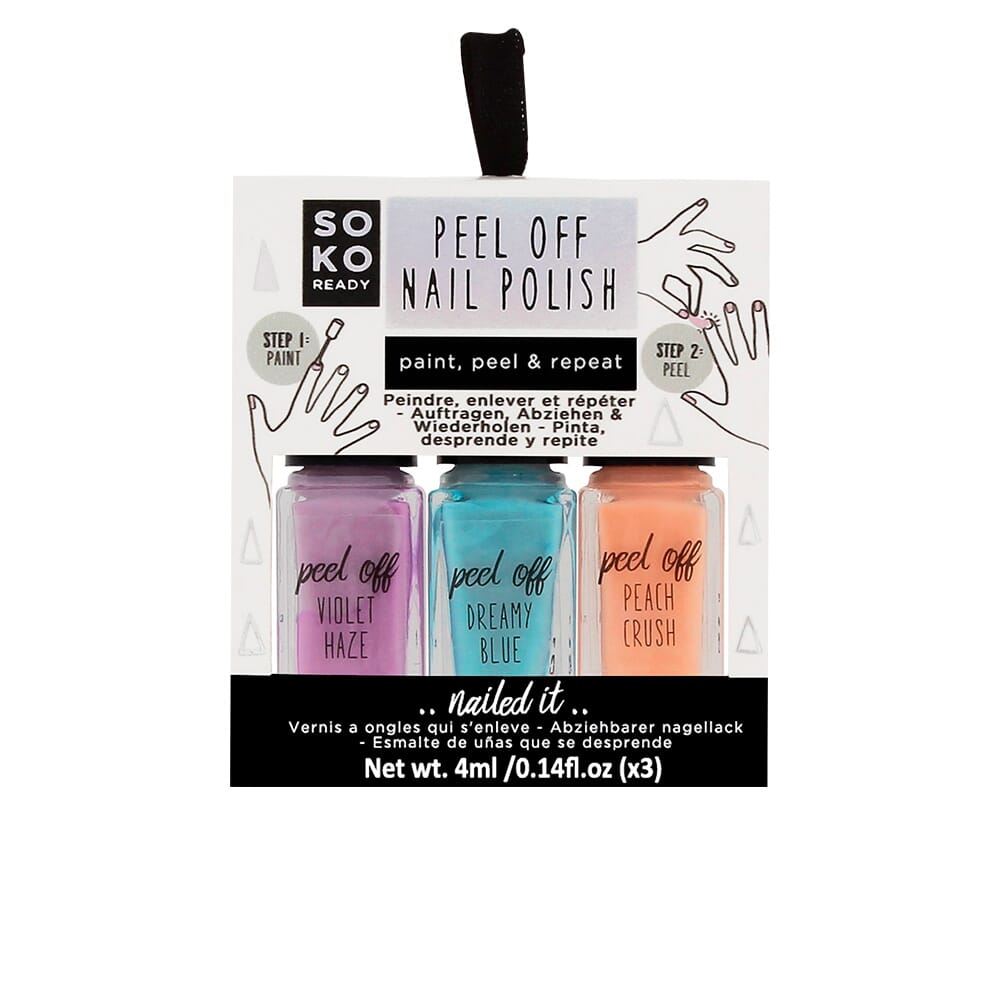 PEEL OFF NAIL POLISH PAINT, PEEL & REPEAT 3 Uds