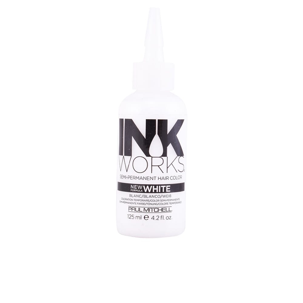 New Ink Works Semi-Permanent Hair Color #White 125ml