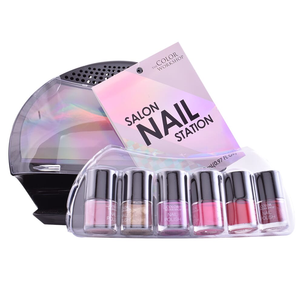 Salon Nail Station #Black 7 uds