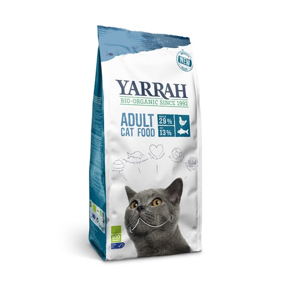 Ração de Peixe para Gatos Bio 2,4kg da Yarrah