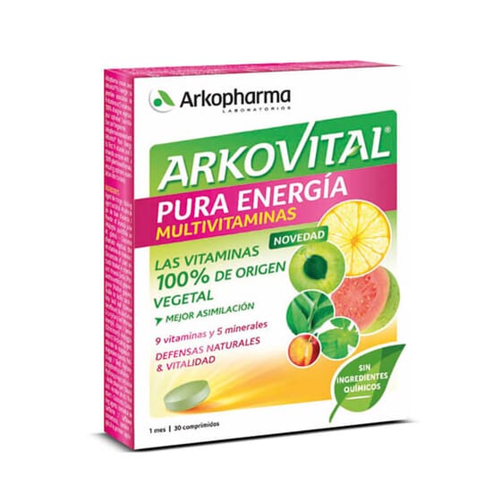 Arkovital Pur’Énergie soutient les défenses et améliore l’énergie et la vitalité.