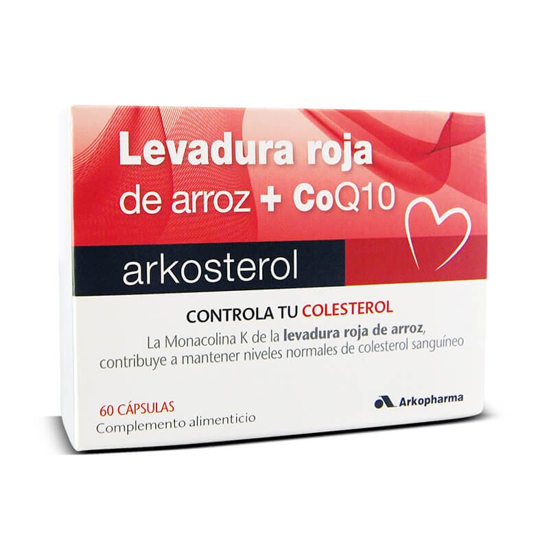 ARKOSTEROL LEVADURA ROJA DE ARROZ + CO Q10 60 Caps