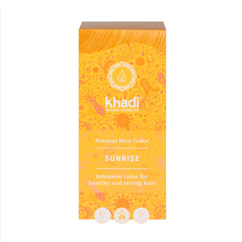 Tinte Herbal Rubio Amanecer-Miel Sunrise 100g de Khadi