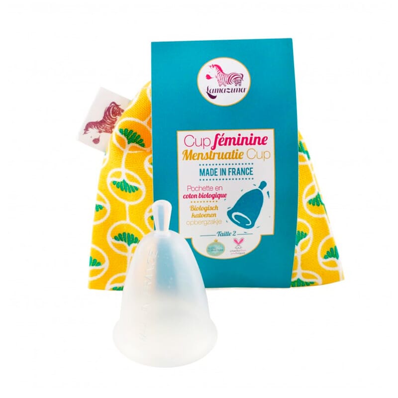 Copa Menstrual Talla 2 Bolsa Amarilla de Lamazuna