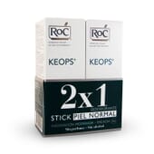 Roc Keops Desodorante Stick Pele Normal 24h de proteção e sem sais de alumínio.