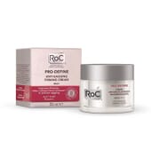 Roc Pro-Define Crema Antiflacidez Reafirmante mejora la firmeza y redefine el rostro.