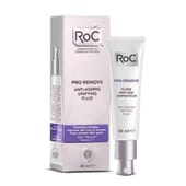 Roc Pro-Renove Fluide anti-âge unificateur pour un teint de peau radieux.