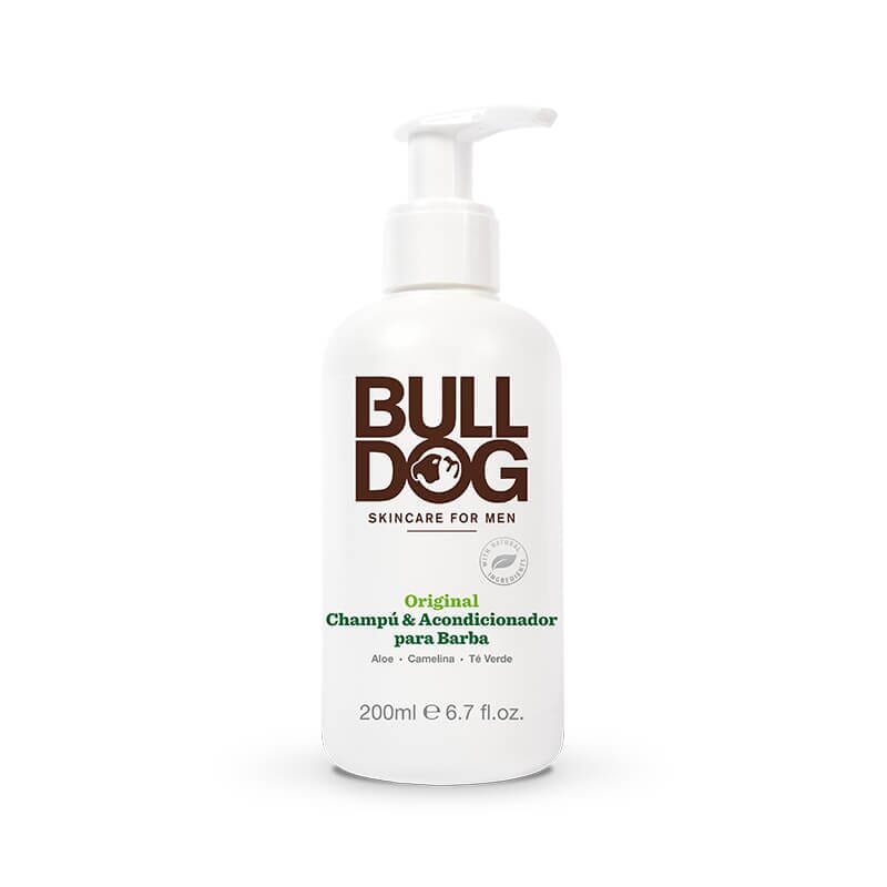 BULLDOG ORIGINAL CHAMPÚ & ACONDICIONADOR PARA BARBA 200ml