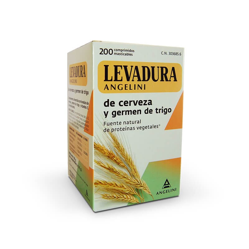 ANGELINI NATURA LEVADURA Y GERMEN DE TRIGO 200 Tabletas masticables