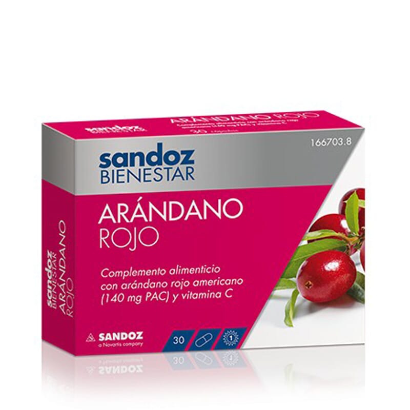 SANDOZ BIENESTAR ARÁNDANO ROJO 30 Caps