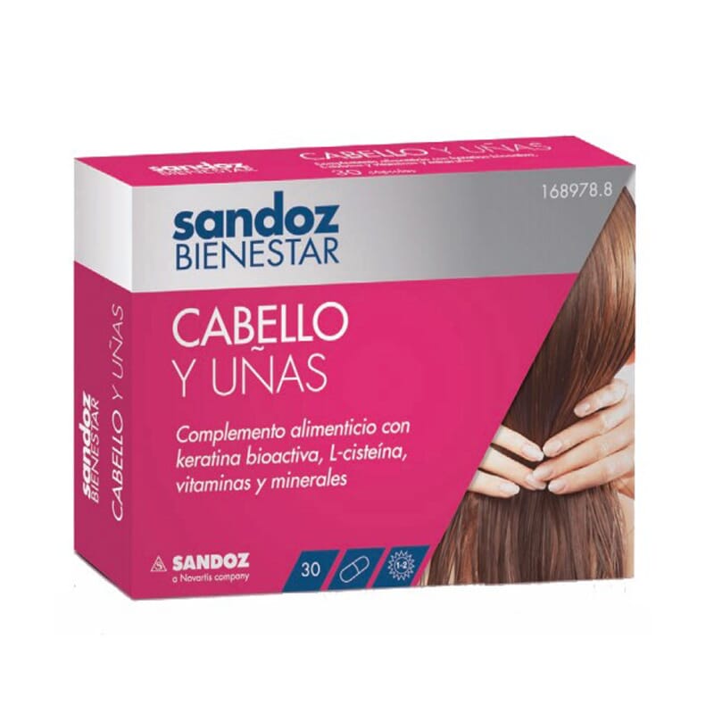 SANDOZ BIENESTAR CABELLO Y UÑAS 30 Caps