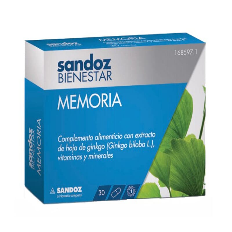 SANDOZ BIENESTAR MEMORIA 30 Caps