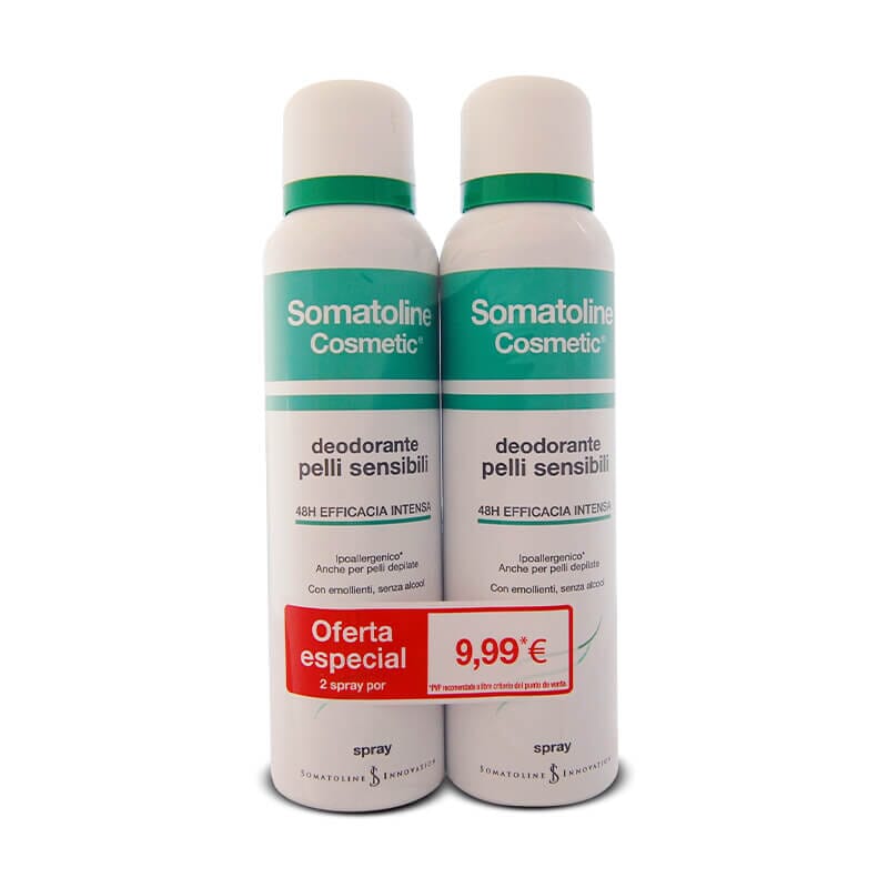 SOMATOLINE COSMETIC DEODORANT VOOR GEVOELIGE HUID 2 Ud de 150ml