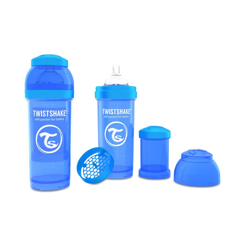 BIBERÃO ANTI-CÓLICAS AZUL 260ml