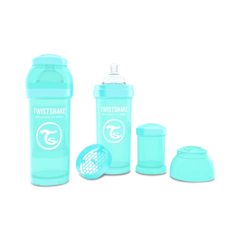 BIBERÃO ANTI-CÓLICAS TURQUESA 260ml