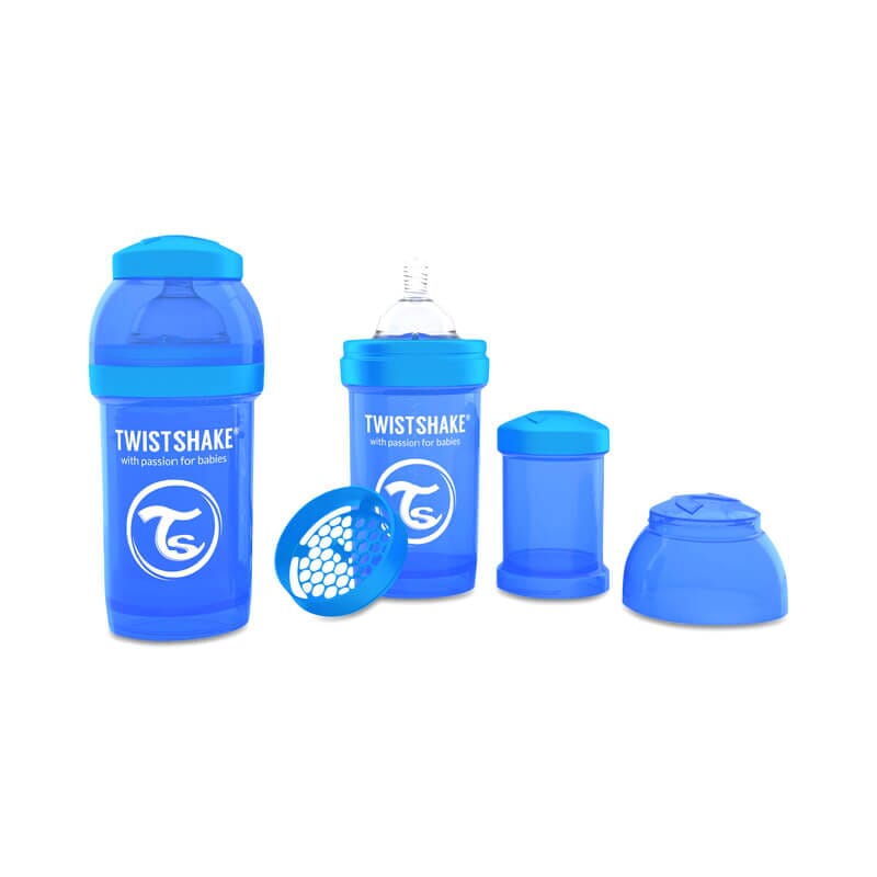 BIBERÃO ANTI-CÓLICAS AZUL 180ml