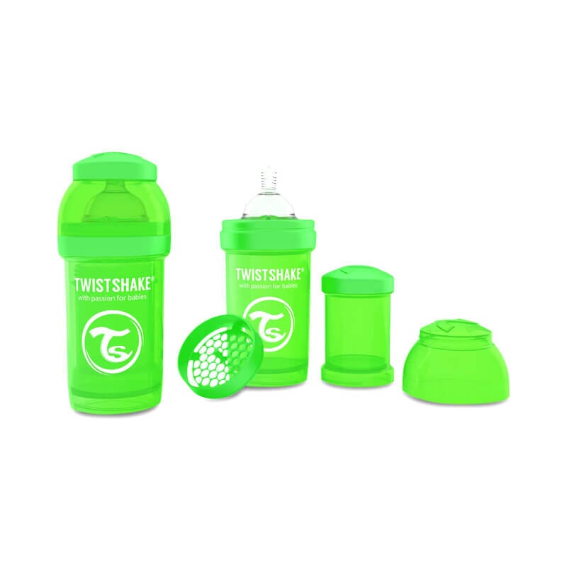 BIBERÃO ANTI-CÓLICAS VERDE 180ml