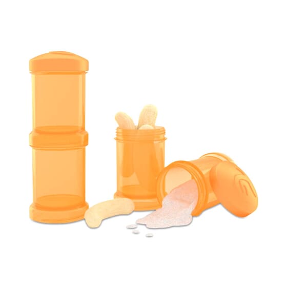 Doseur Orange de Twistshake conserve et transporte les aliments de bébé.