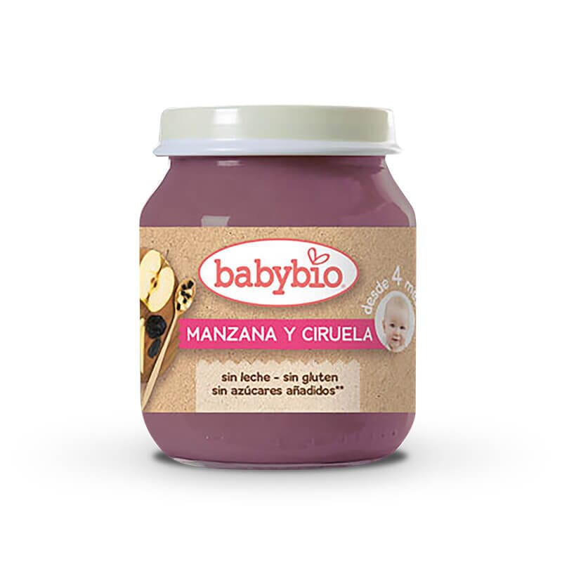 BABYBIO POTITO FRUTAS MANZANA Y CIRUELA 130g