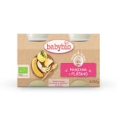Babybio Frutas Maçã e Banana para bebés a partir dos 4 meses.