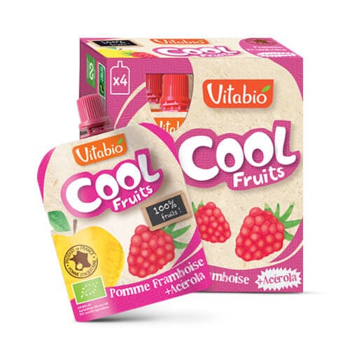 VITABIO COOL FRUITS MAÇÃ, MORANGOS E MIRTILOS + ACEROLA 4 Ud de 90g
