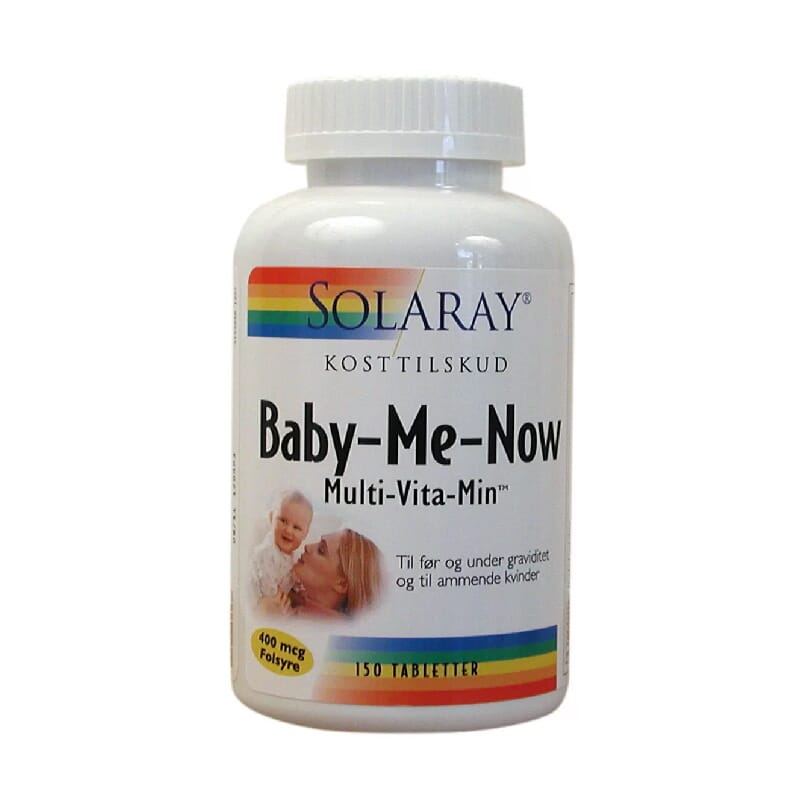 Baby Me Now Multivitamínico Prenatal 150 Tabs de Solaray