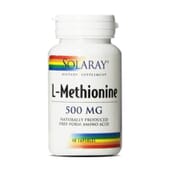 L-Metionina 500mg da Solaray é um potente aminoácido de enxofre.