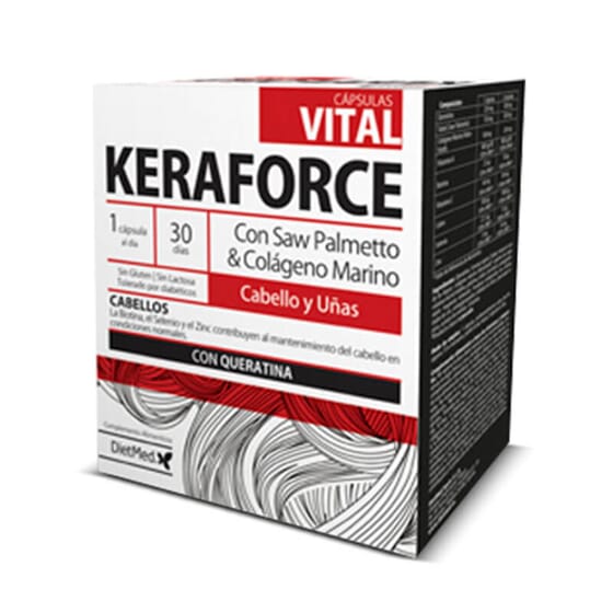 Keraforce Vital augmente la résistance des cheveux et ongles.