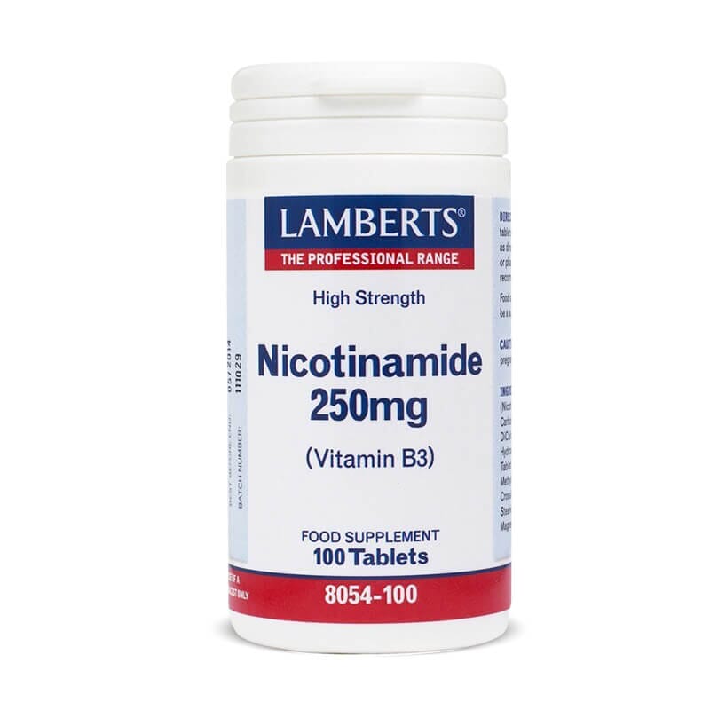 NICOTINAMIDA 250mg (VITAMINA B3) 100 Tabs