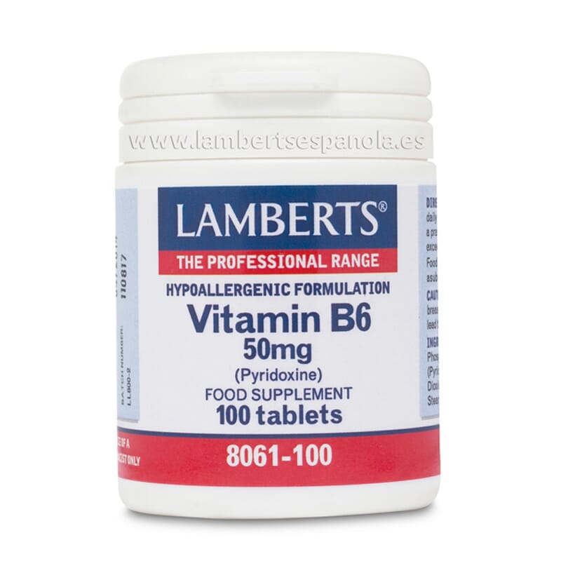 VITAMINA B6 50mg (PIRIDOXINA) 100 Tabs