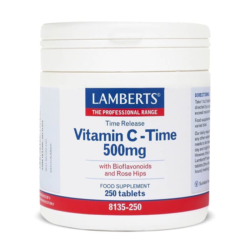 VITAMINA C 500mg CON BIOFLAVONOIDES (LIBERACIÓN SOSTENIDA) 250 Tabs