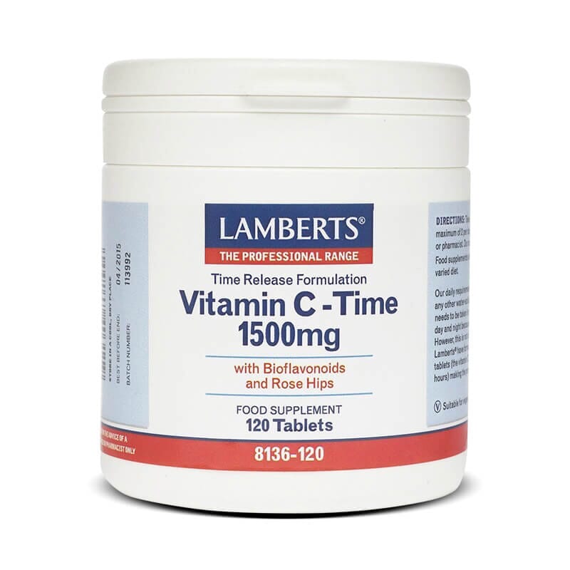 VITAMINA C 1500mg CON BIOFLAVONOIDES (LIBERACIÓN SOSTENIDA) 120 Tabs