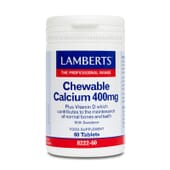 Calcium à Croquer 400 mg prend soin du système osseux de toute la famille.