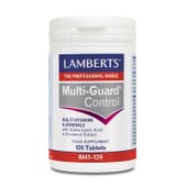 O multivitamínico e mineral Multi-Guard Control da Lamberts regula a glicémia.
