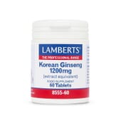 Ginseng Coreano 1200mg de Lamberts te da el plus de energía que necesitas.