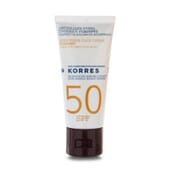 Yaourt Crème Solaire Visage SPF50 est idéal pour la peau sensible.