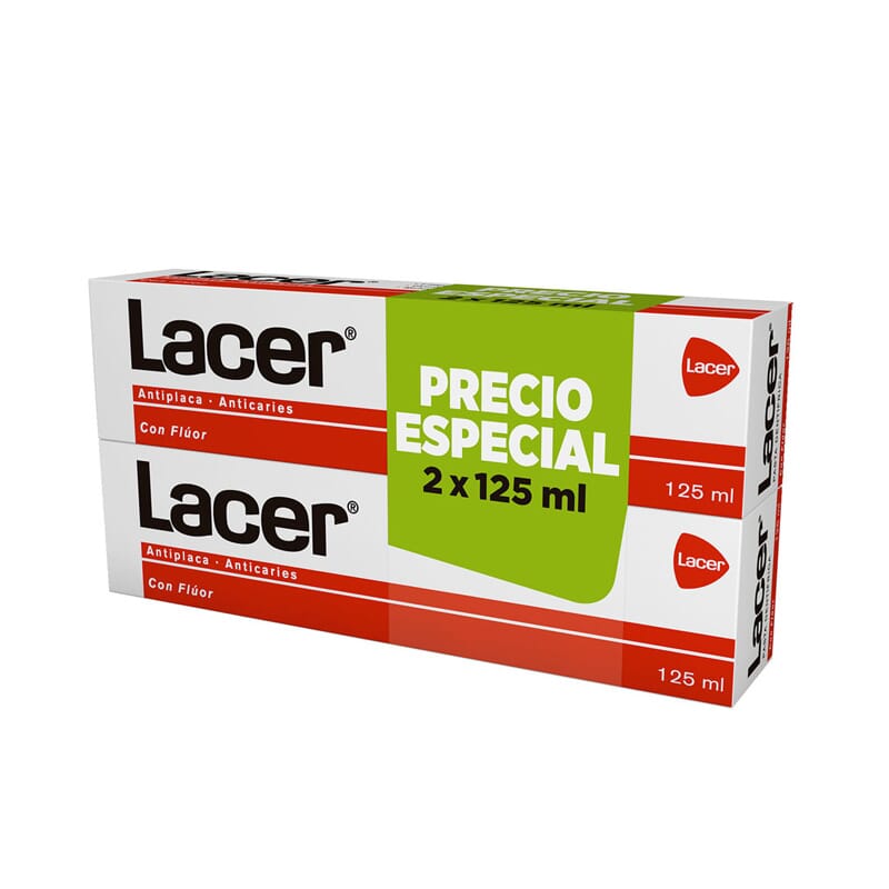 Lacer Pasta Dentífrica Pack Duplo 125 ml 2 Uds