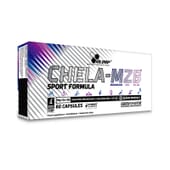 Chela-MZB Sport Formula contiene magnesio y zinc de alta disponibilidad.