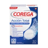 Corega Ação Total Comprimidos De Limpeza 30 Comprimidos Efervescentes da Corega