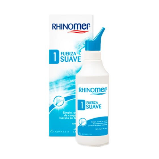 Rhinomer Spray Nasal 100% Agua de Mar, Fuerza Suave 1, Para Adultos y Niños  a Partir de 1 Año, 135 ml : : Bebé