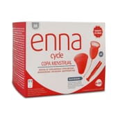 Enna Cycle Coppa Mestruale (Taglia M) 2 Unità + Applicatore + Sterilizzatore di Enna