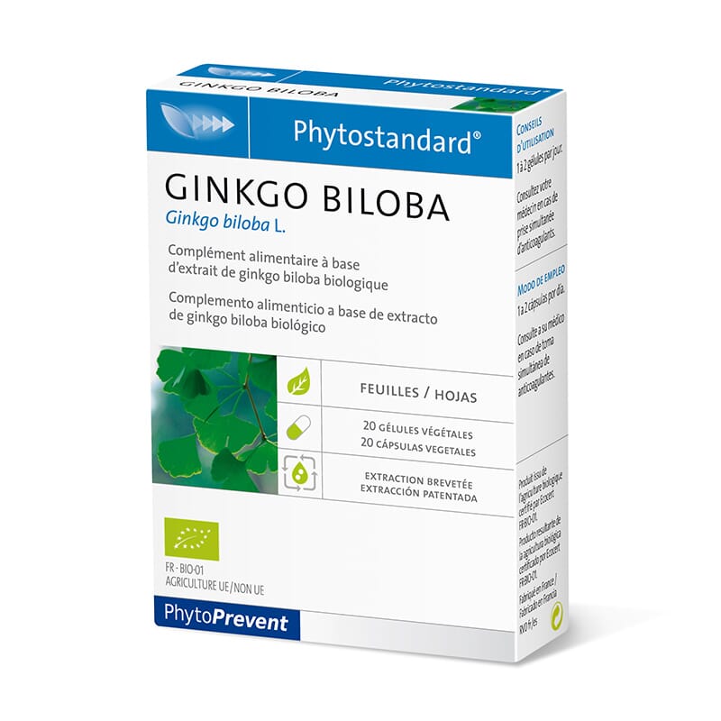 PHYTOSTANDARD GINKGO BILOBA BIO 20 VCaps