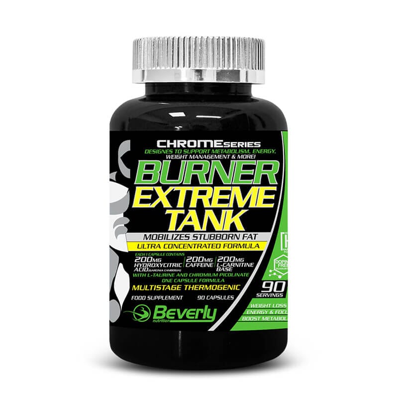 Burner Extreme Tank presenta excelentes componentes con actividad termogénica.