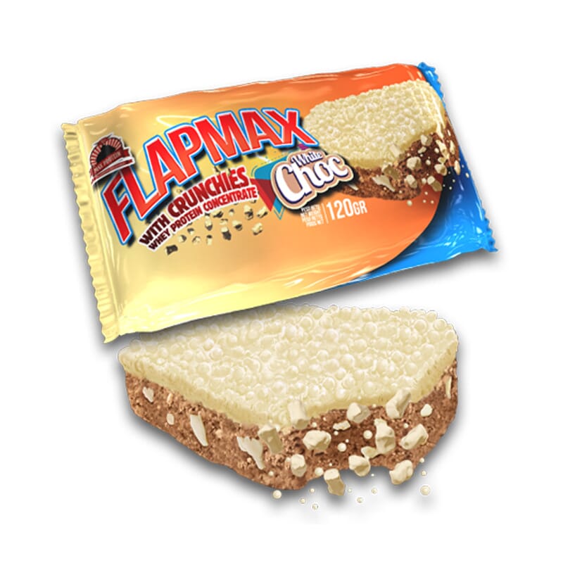 FLAPMAX WHITE CHOC 1 Barrita de 120g
