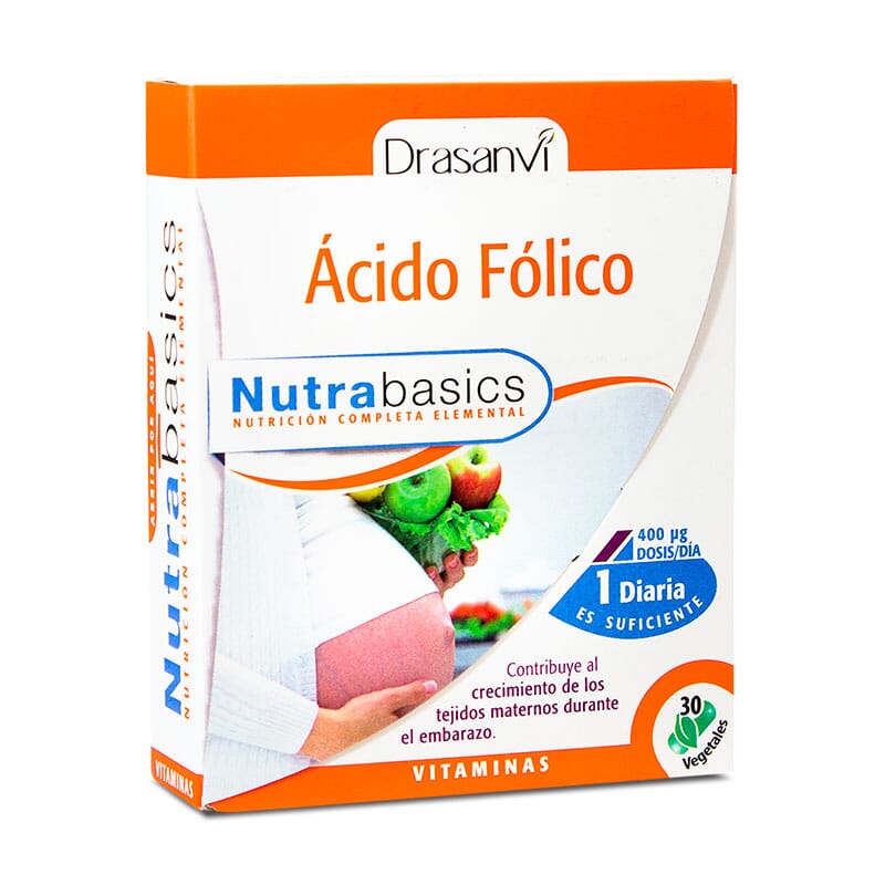 ÁCIDO FÓLICO NUTRABASICS 30 VCaps